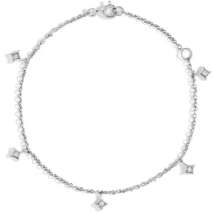 0.04CTW Five Round Diamond Bezel Set Bracelet