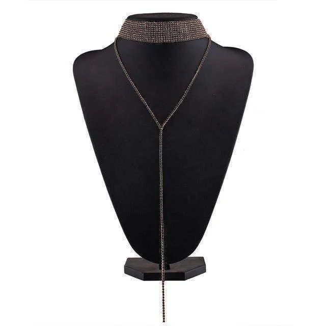 10 Designs, Rhinestone choker Statement Necklaces