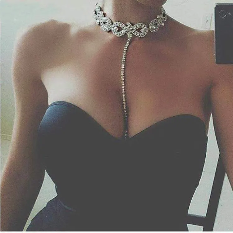10 Designs, Rhinestone choker Statement Necklaces