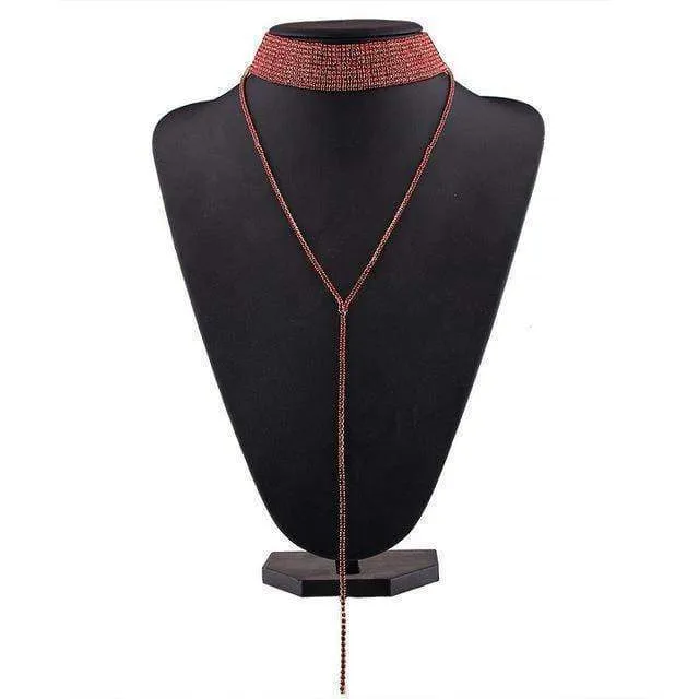 10 Designs, Rhinestone choker Statement Necklaces