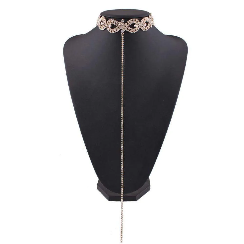 10 Designs, Rhinestone choker Statement Necklaces