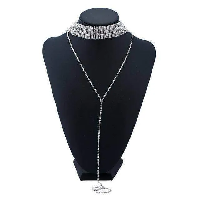 10 Designs, Rhinestone choker Statement Necklaces