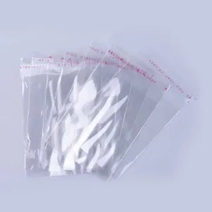 1000 pc OPP Cellophane Bags, Rectangle, Clear, 10x6cm, Unilateral Thickness: 0.035mm, Inner Measure: 7.5x6cm