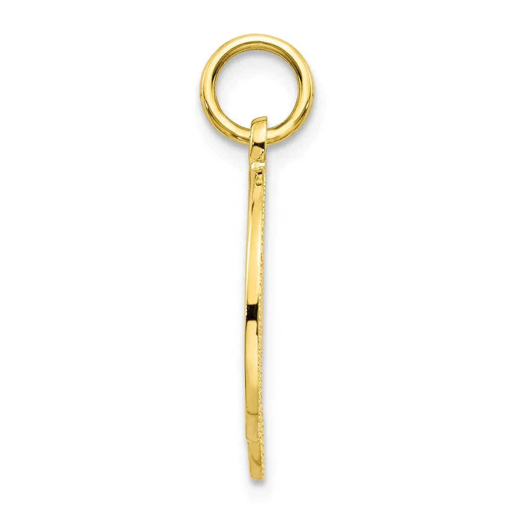 10K Gold Filigree Initial D Pendant Elegant and Timeless Design