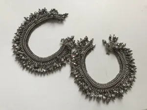 1201 SOLD Old Silver Anklets Payal Jewelry