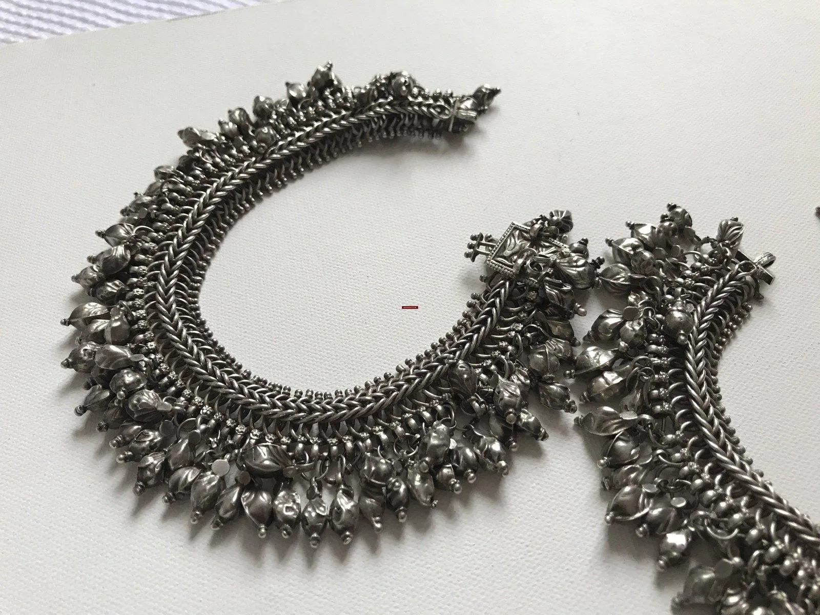 1201 SOLD Old Silver Anklets Payal Jewelry