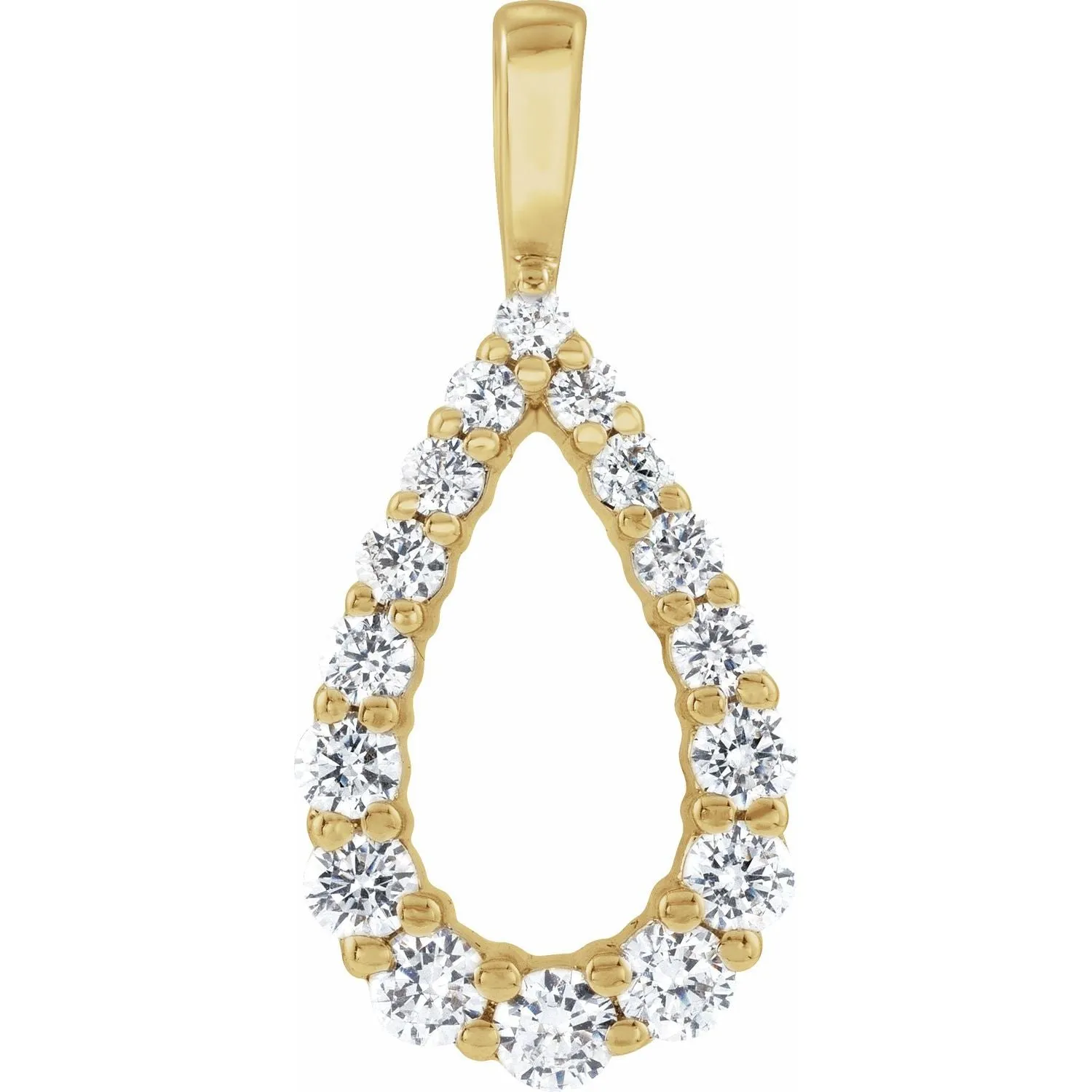 14k Gold 1/3ct Lab-Grown Diamond Pendant