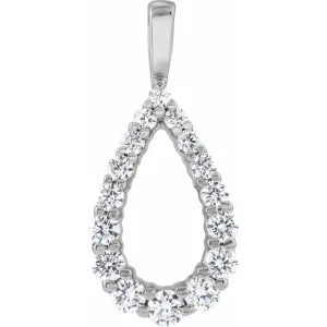 14k Gold 1/3ct Lab-Grown Diamond Pendant