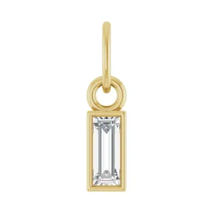 14k Gold 1/6 CT Lab-Grown Diamond Bezel-Set Pendant