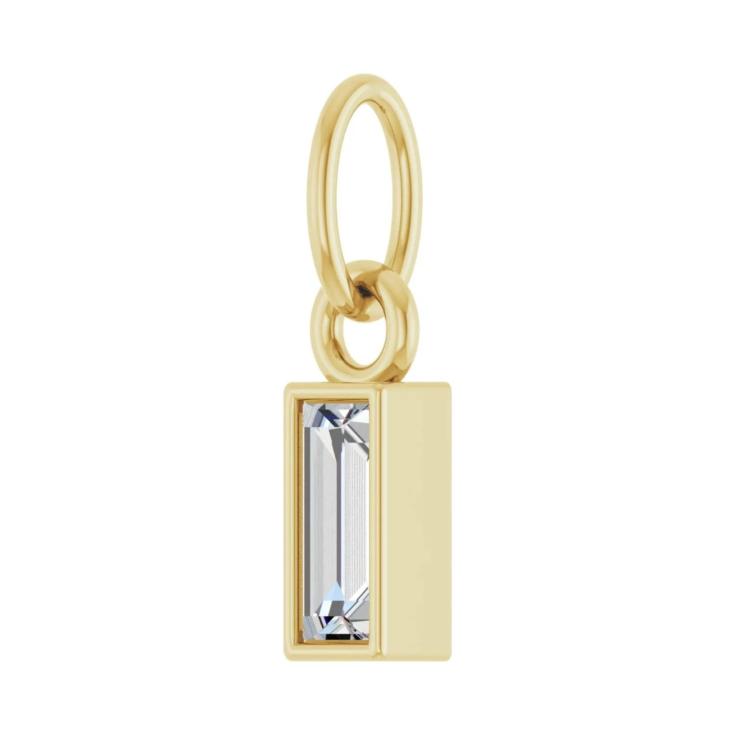 14k Gold 1/6 CT Lab-Grown Diamond Bezel-Set Pendant