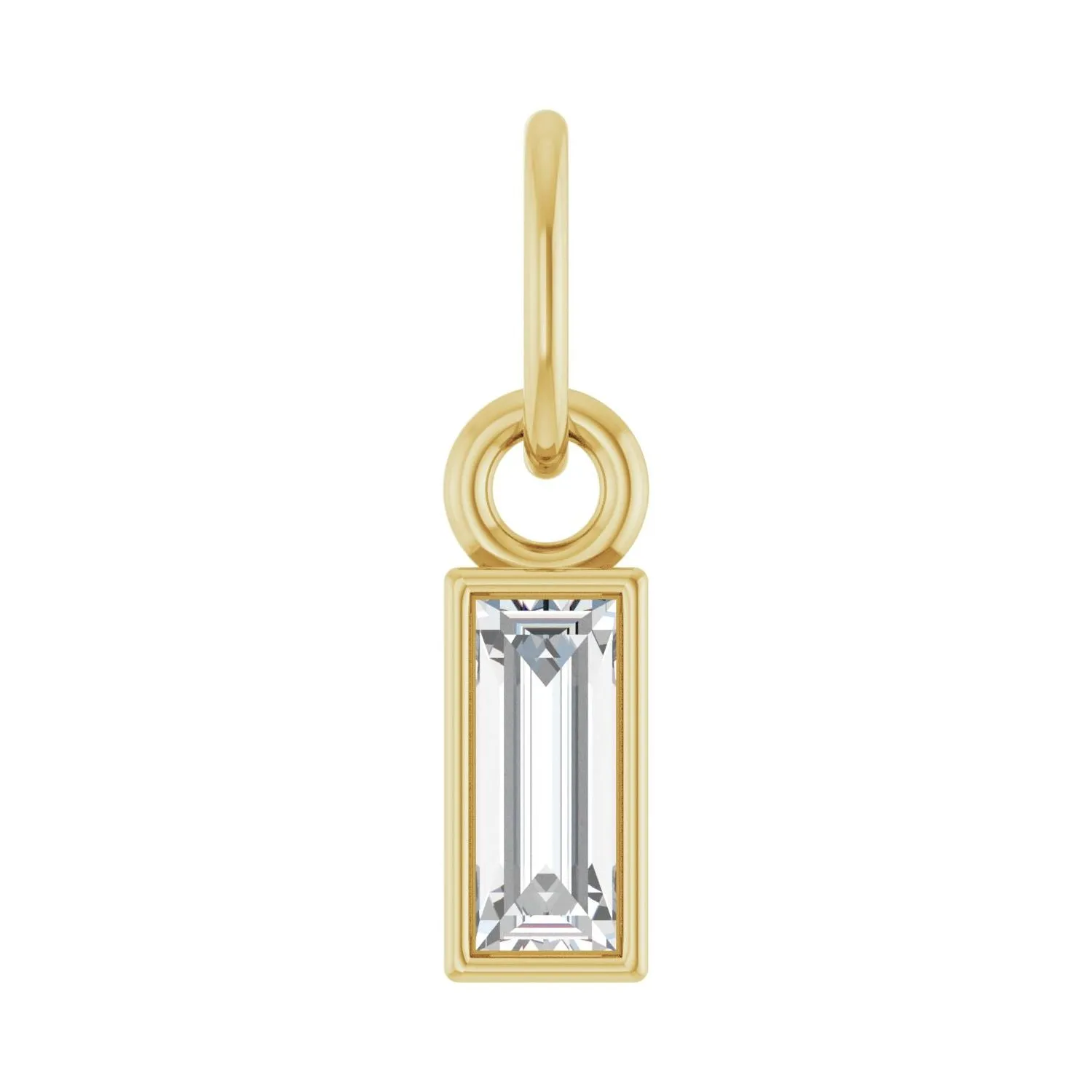 14k Gold 1/6 CT Lab-Grown Diamond Bezel-Set Pendant