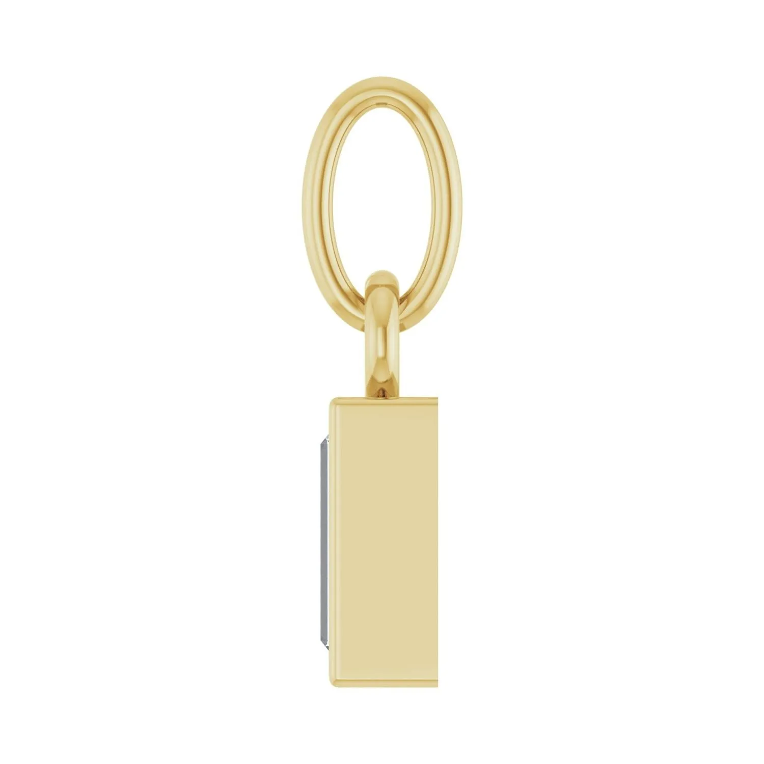 14k Gold 1/6 CT Lab-Grown Diamond Bezel-Set Pendant