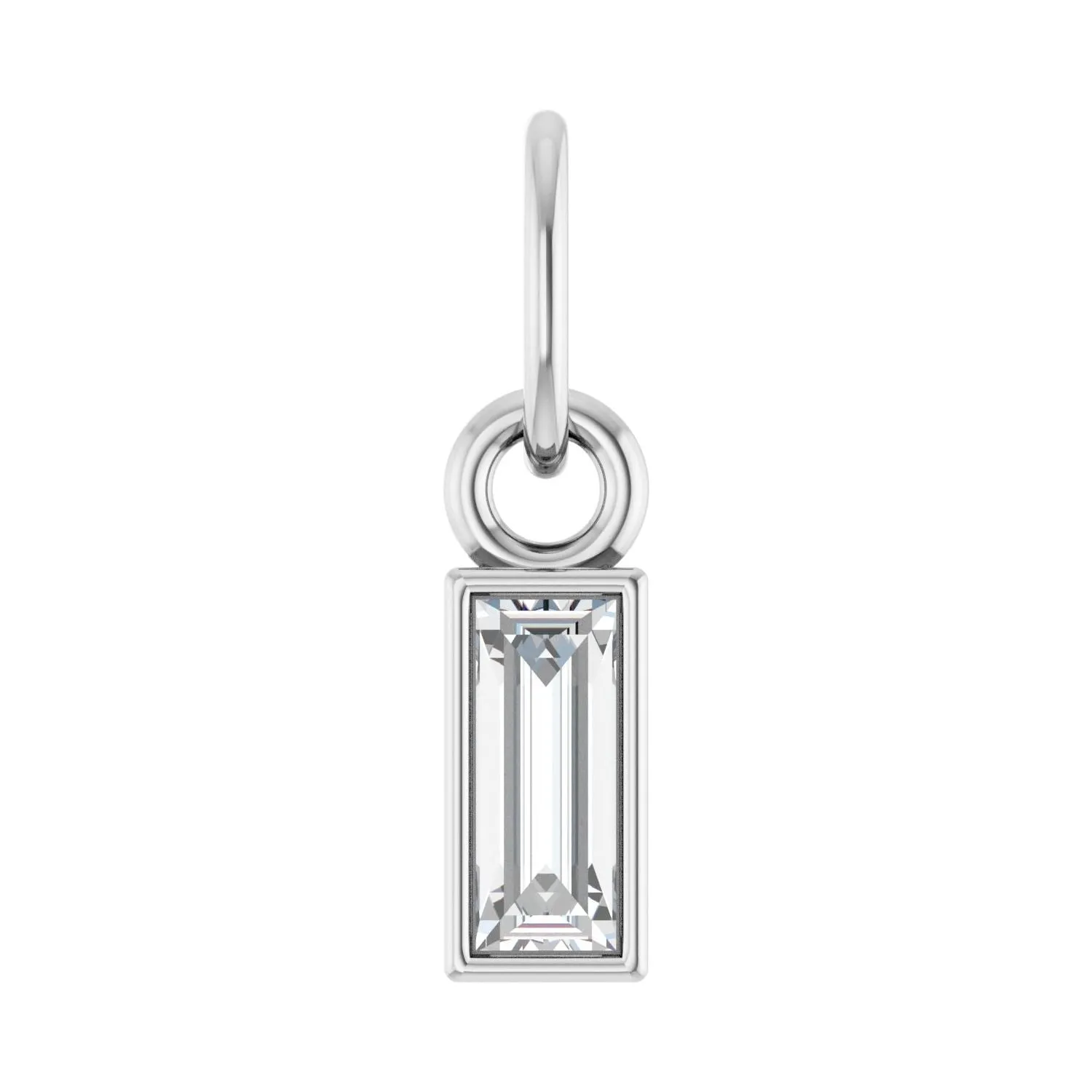 14k Gold 1/6 CT Lab-Grown Diamond Bezel-Set Pendant