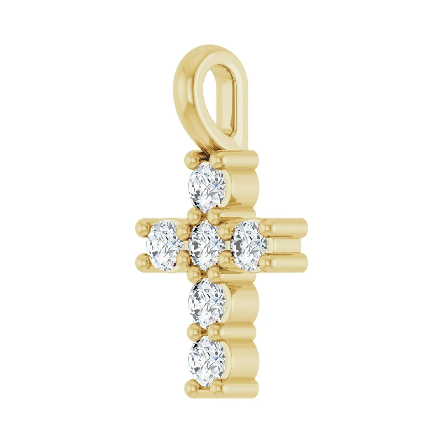 14k Gold 1/6ct Lab-Grown Diamond Pendant