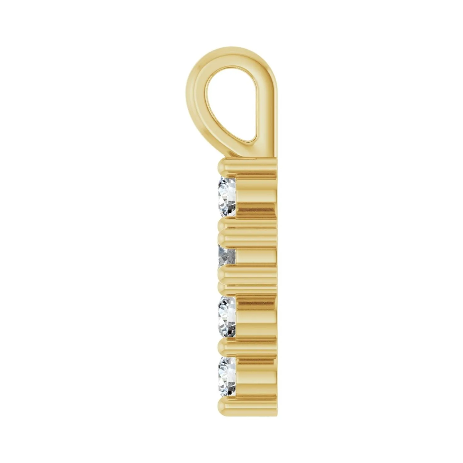 14k Gold 1/6ct Lab-Grown Diamond Pendant