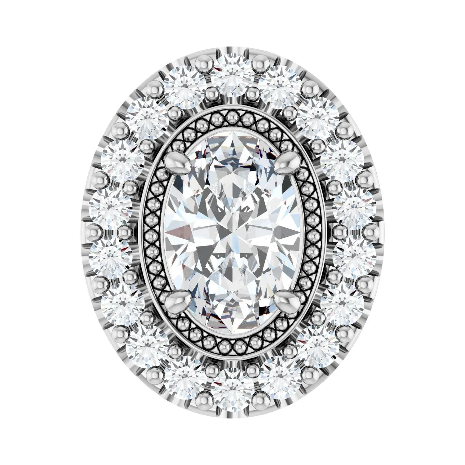 14k Gold 5/8ct Lab-Grown Diamond Pendant