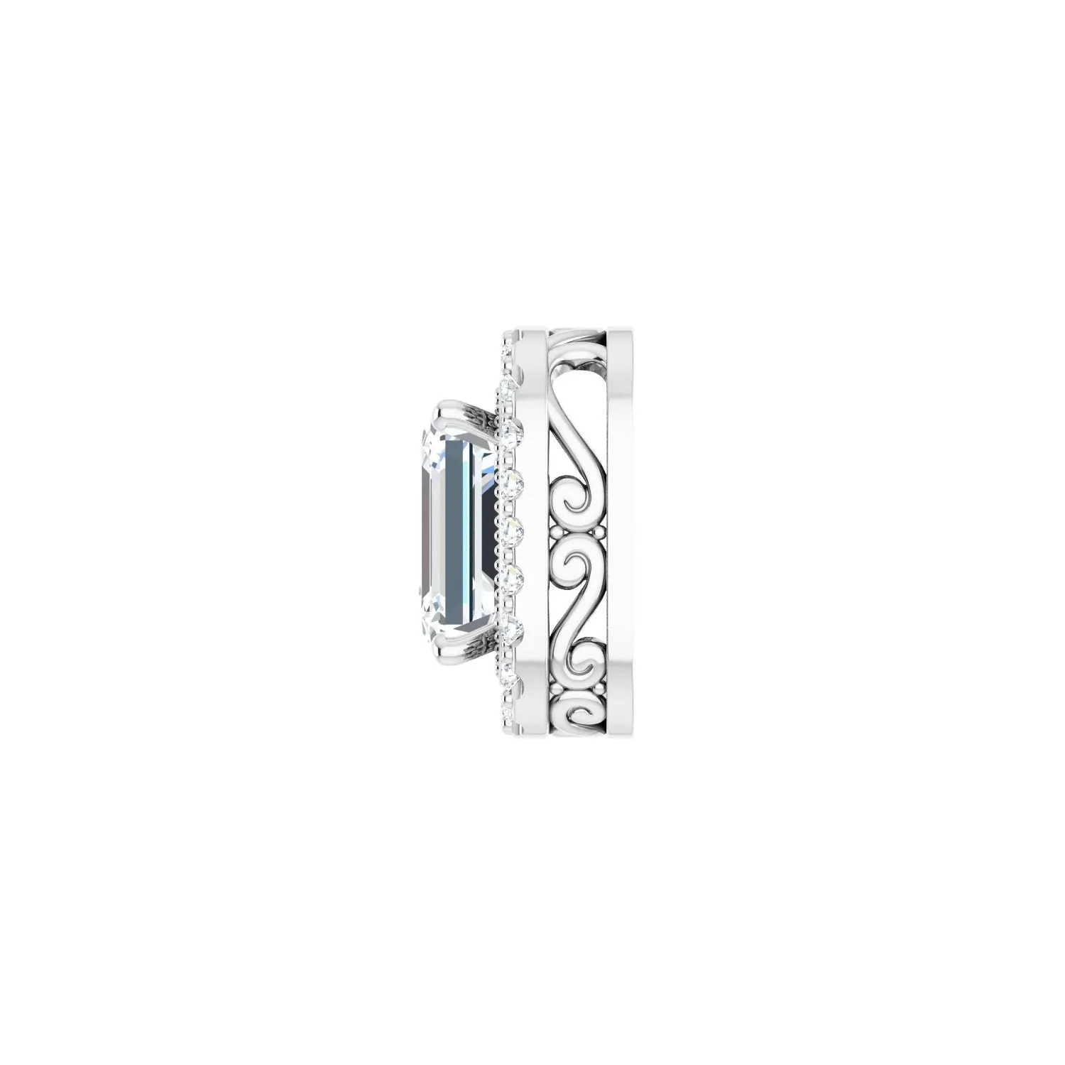 14k Gold 5/8ct Lab-Grown Diamond Pendant