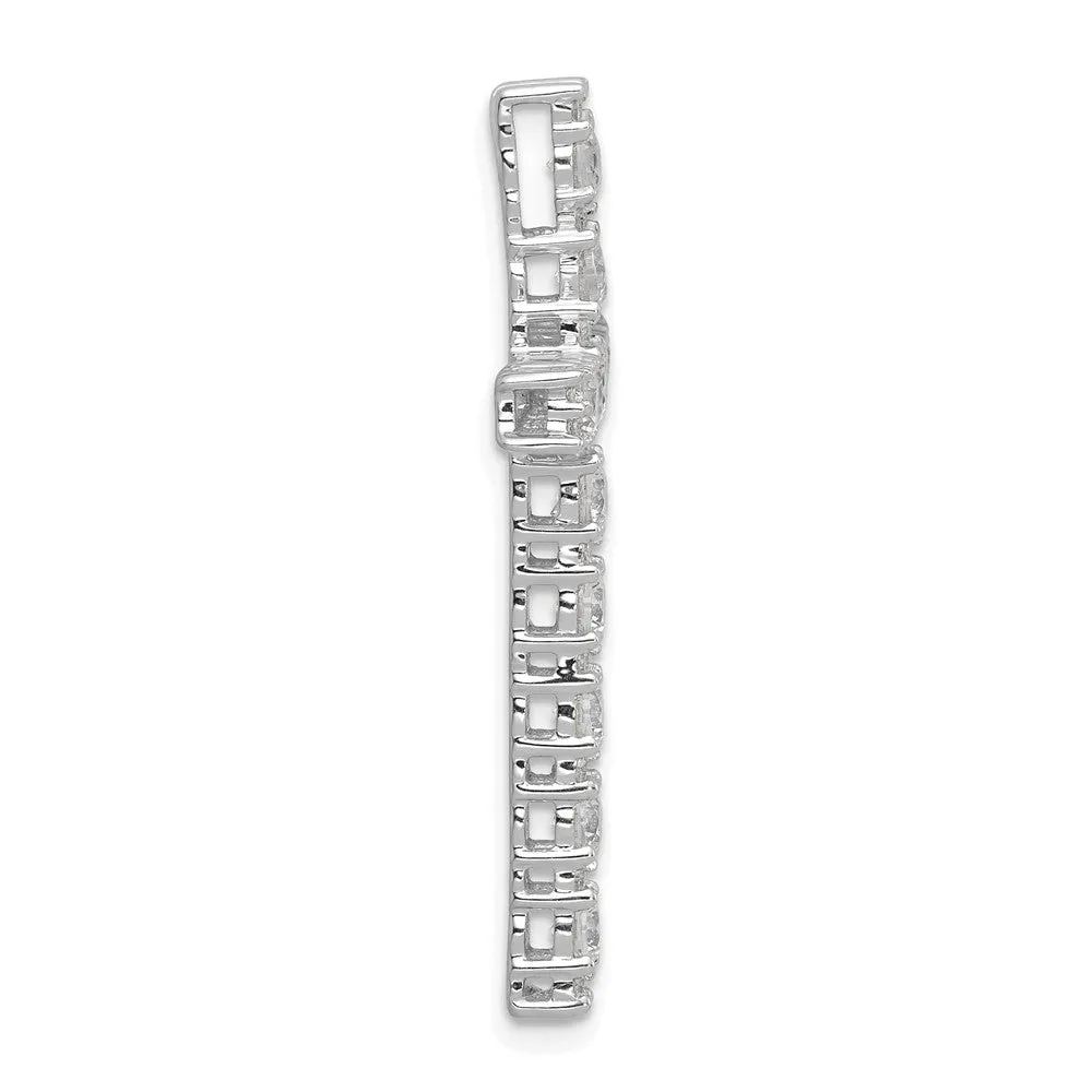 14K Gold Lab Grown Diamond Latin Cross Pendant (1ct, VS, G-H)