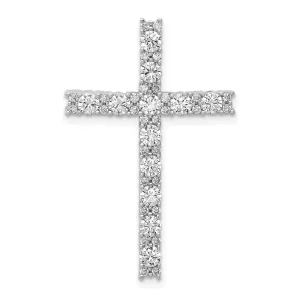 14K Gold Lab Grown Diamond Latin Cross Pendant (1ct, VS, G-H)