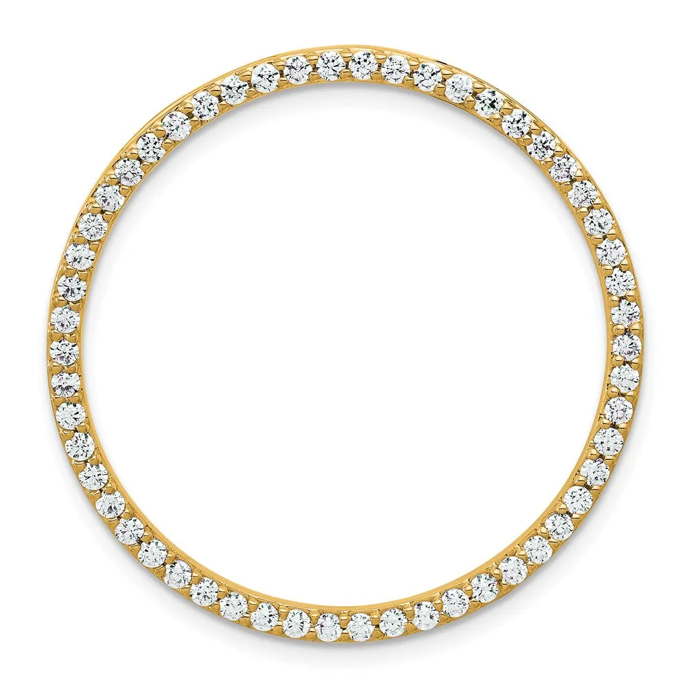 14k Gold Lab Grown Diamond Pendant (1ct, VS, G-H)