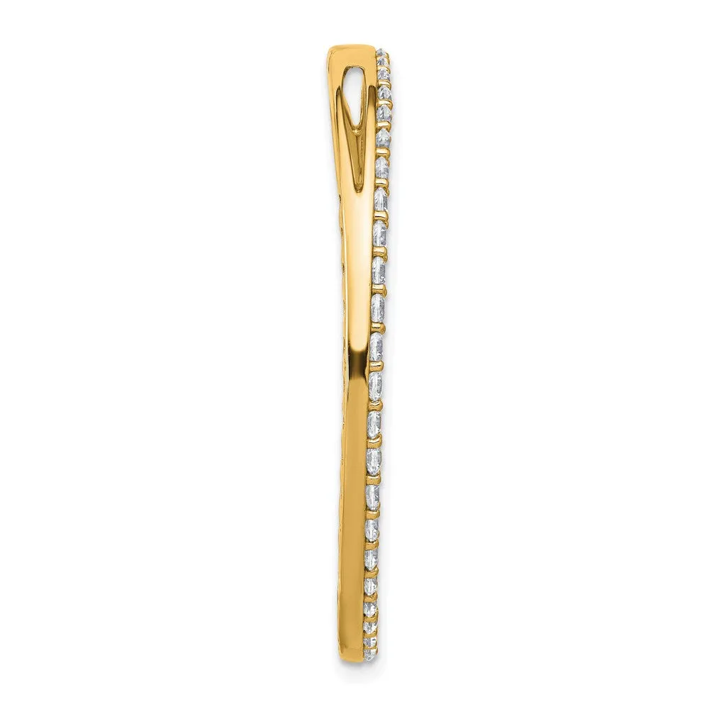 14k Gold Lab Grown Diamond Pendant (2ct, VS, G-H)