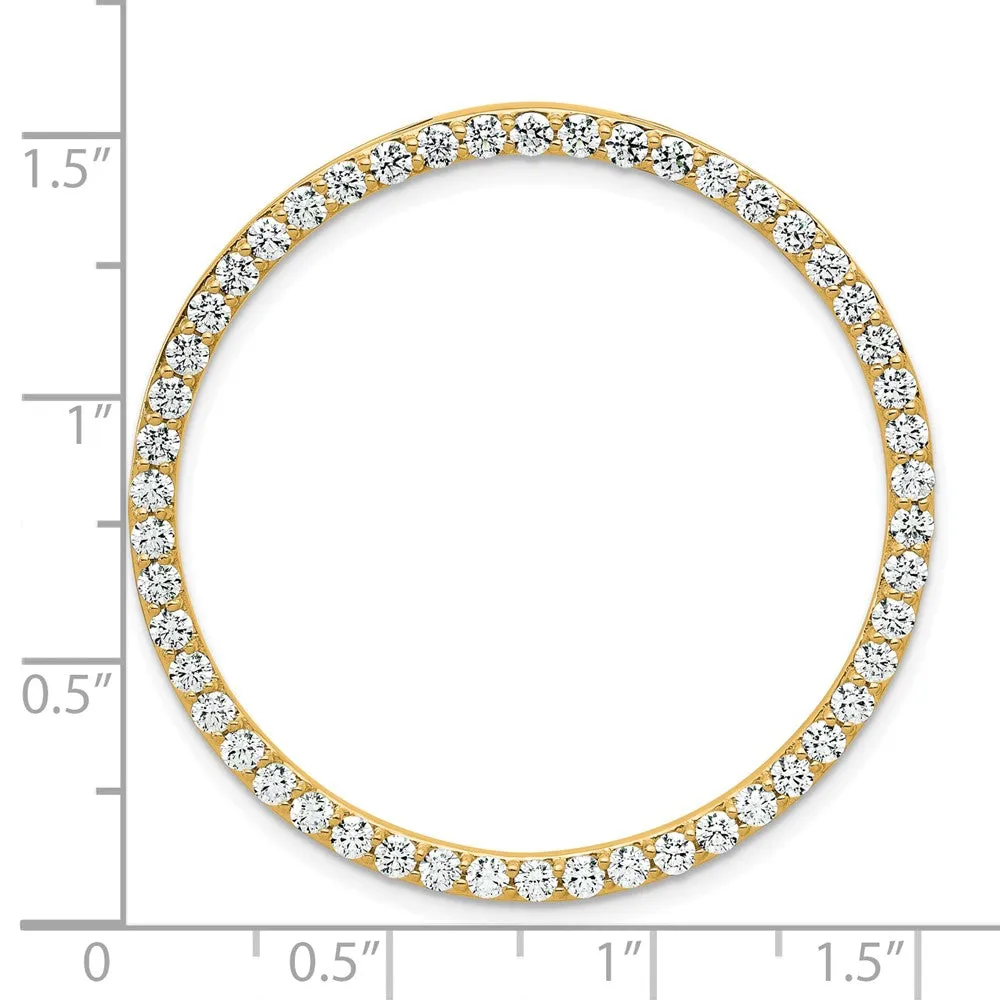 14k Gold Lab Grown Diamond Pendant (2ct, VS, G-H)