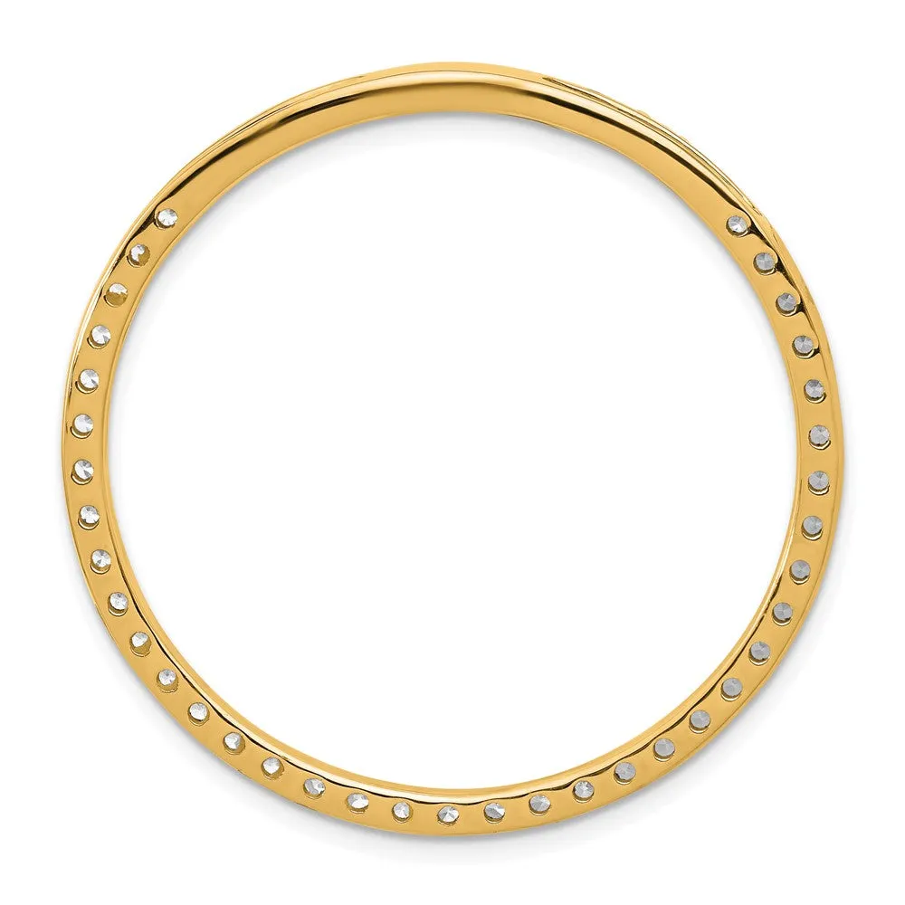 14k Gold Lab Grown Diamond Pendant (2ct, VS, G-H)