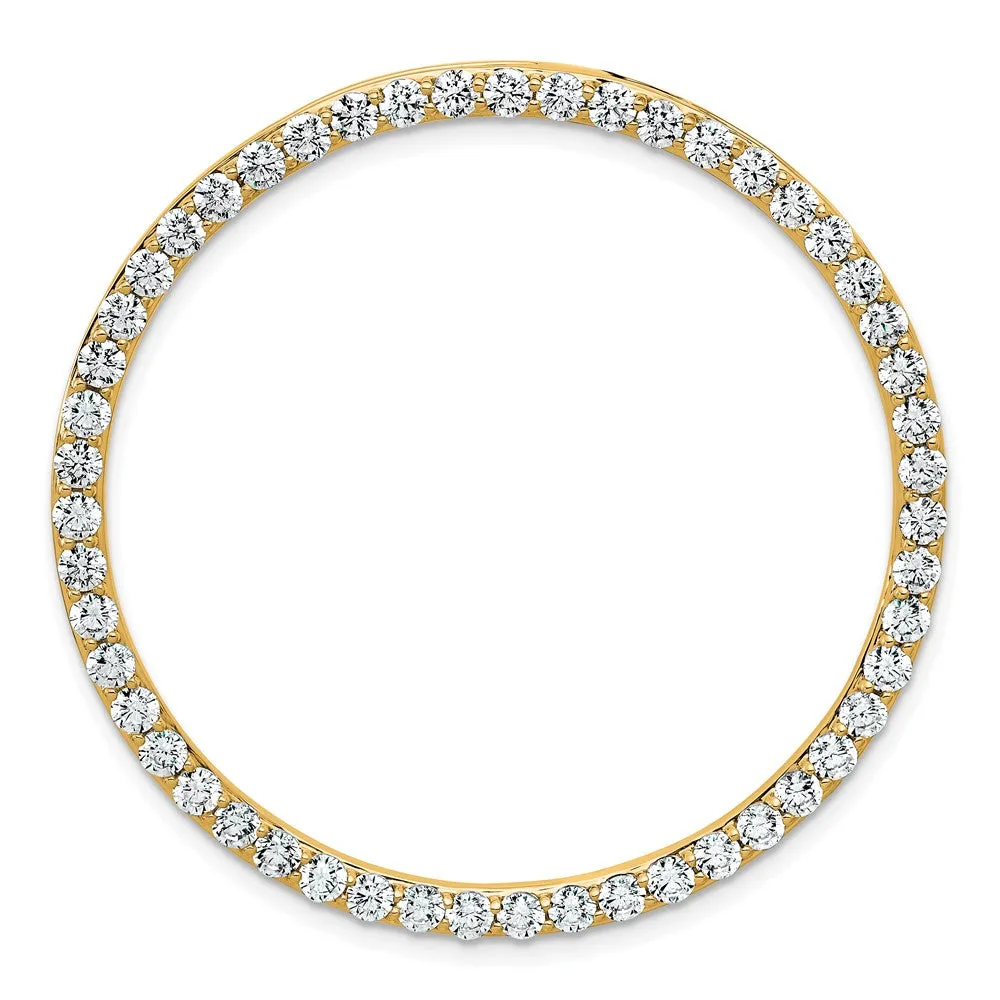 14k Gold Lab Grown Diamond Pendant (3ct, VS, G-H)
