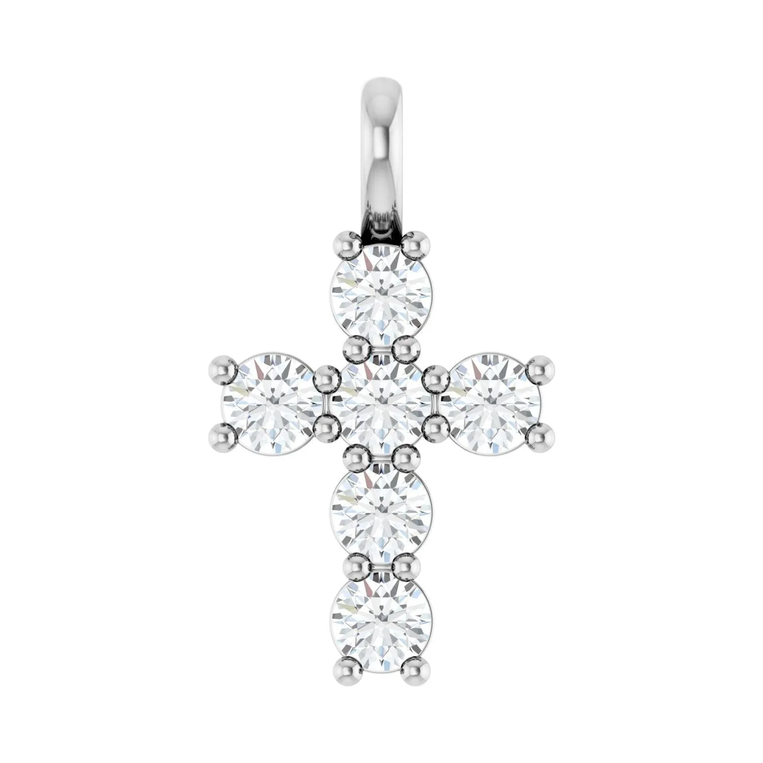 14k Gold Round 1/2ct Lab-Grown Diamond Pendant