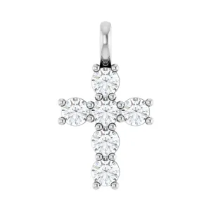 14k Gold Round 1/2ct Lab-Grown Diamond Pendant