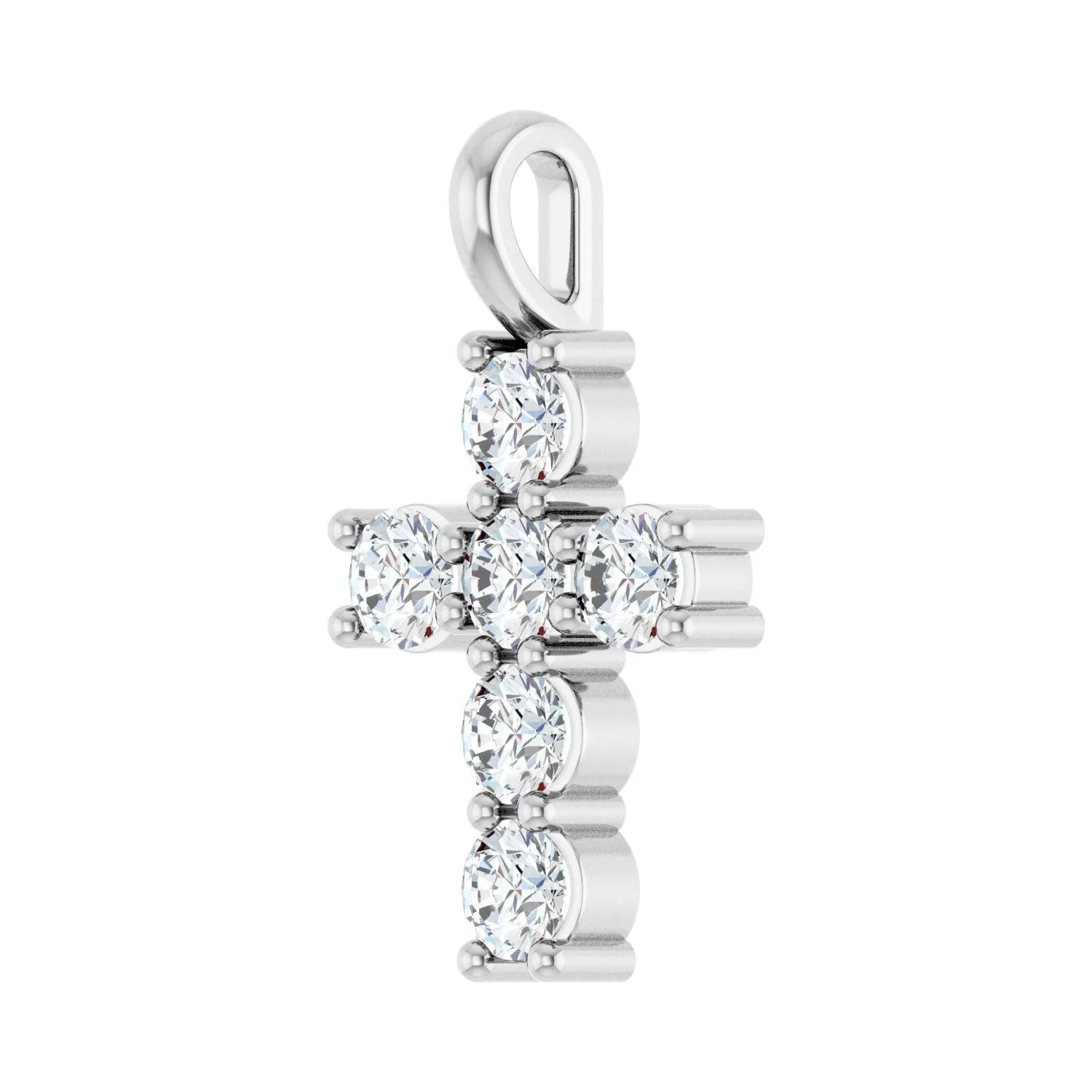 14k Gold Round 1/2ct Lab-Grown Diamond Pendant