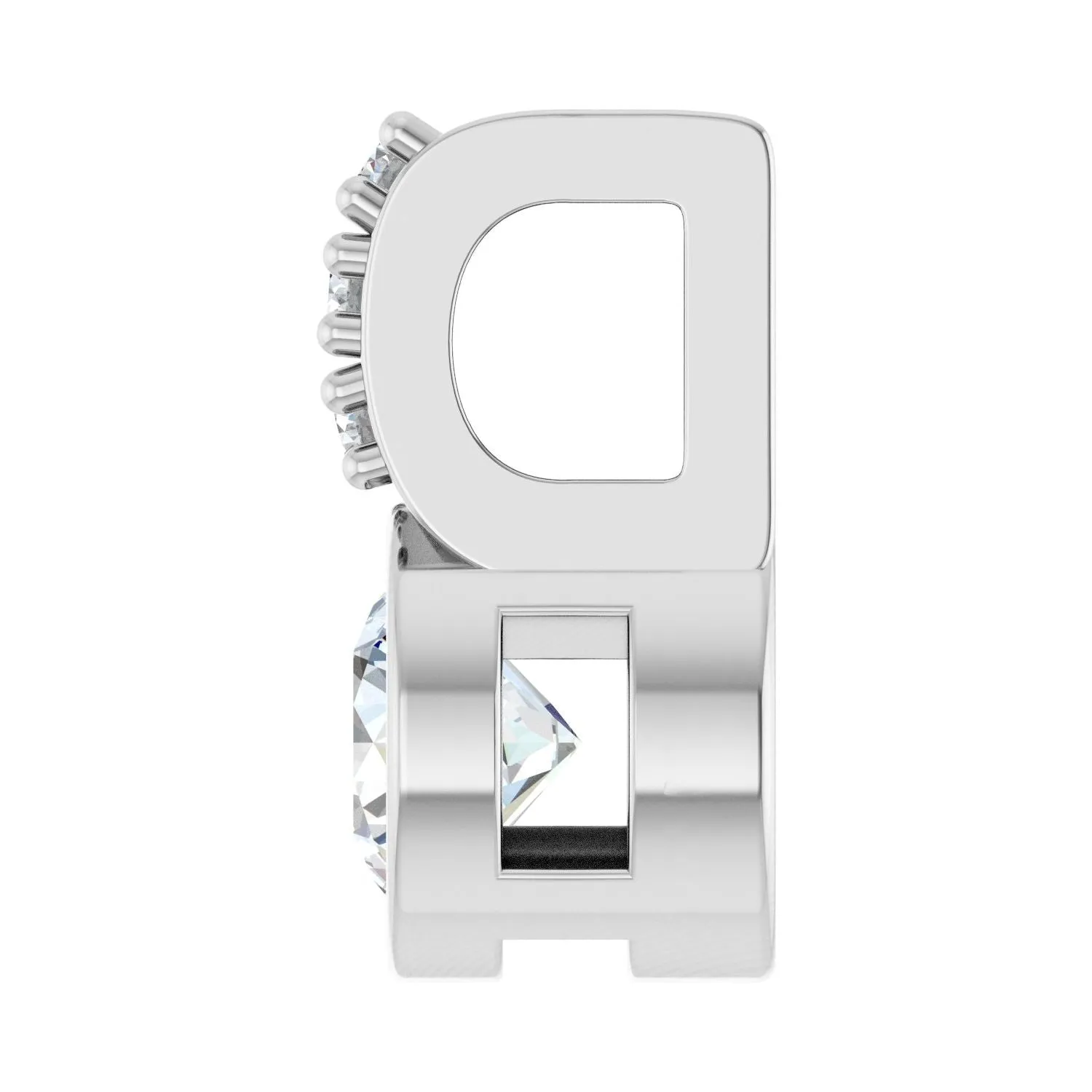 14k White Gold 1/4ct Lab-Grown Diamond Pendant