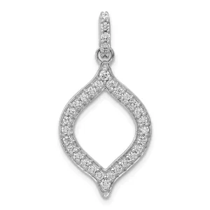 14K White Gold Lab Grown Diamond Fancy Pendant (0.5ct, VS, G-H)