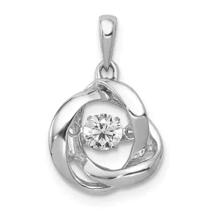 14K White Gold Vibrant Lab Grown Diamond Pendant (0.25ct, VS, G-H)