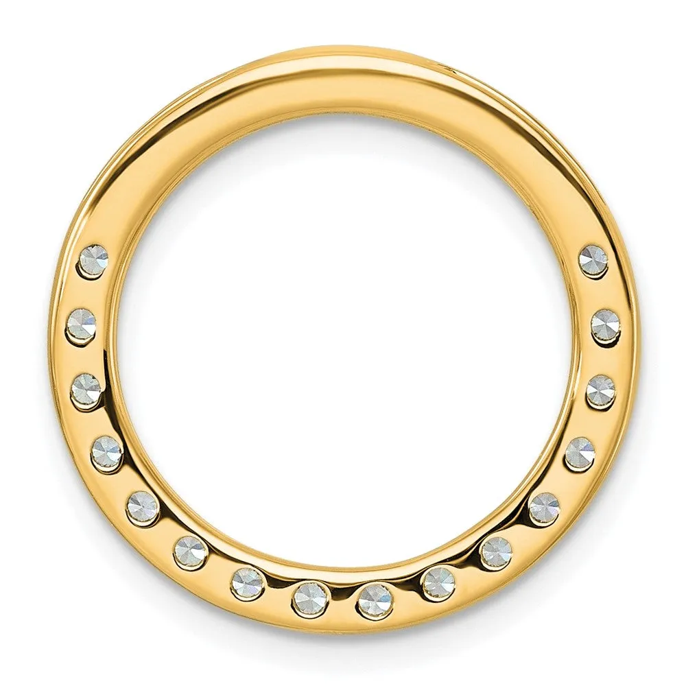 14k Yellow Gold Lab Grown Diamond Pendant (1.5ct, VS, G-H)