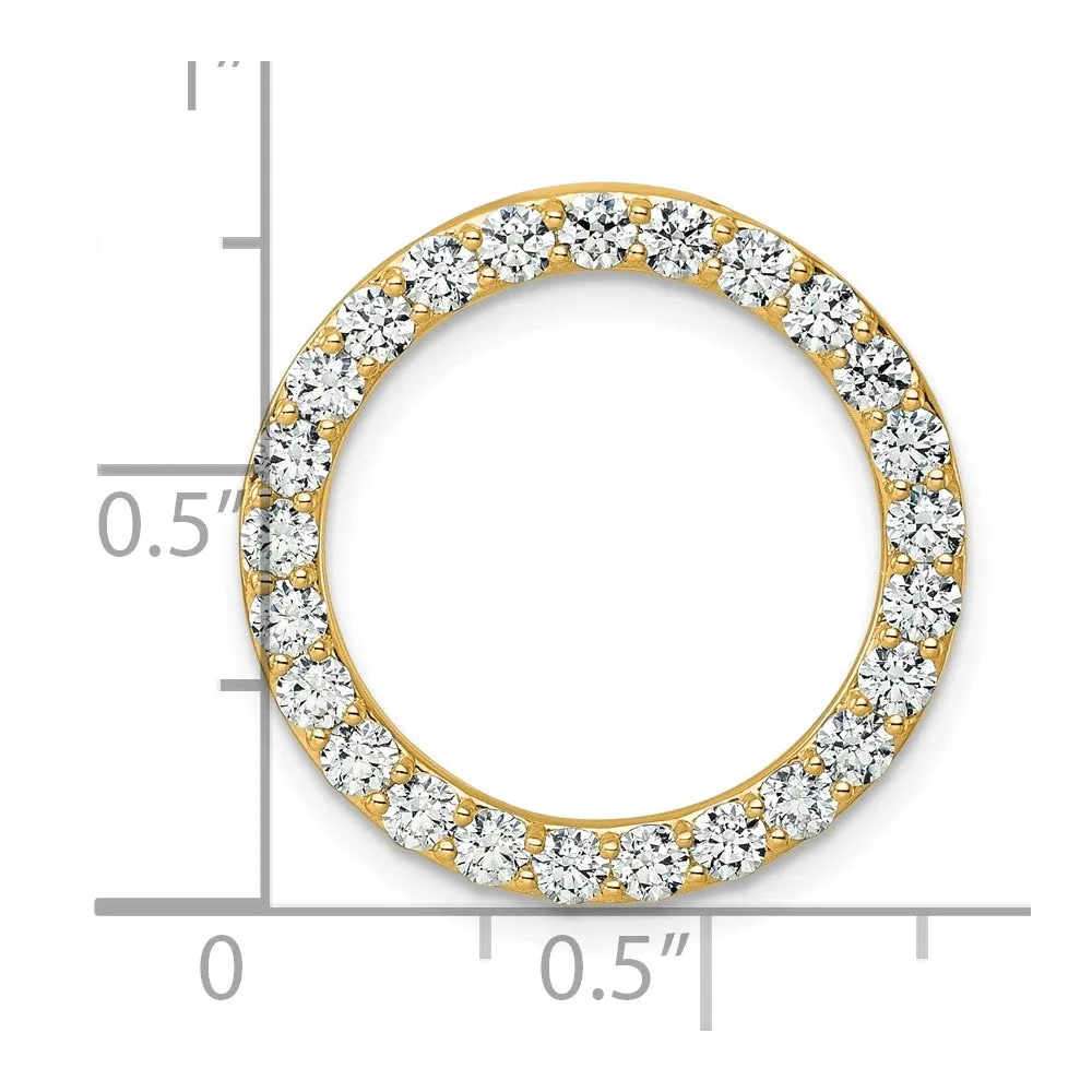 14k Yellow Gold Lab Grown Diamond Pendant (1.5ct, VS, G-H)