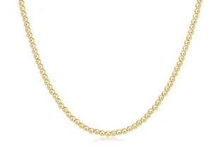 15" Choker Classic Gold 3mm Necklace