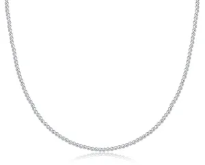 17" Classic Choker Sterling 2mm Bead