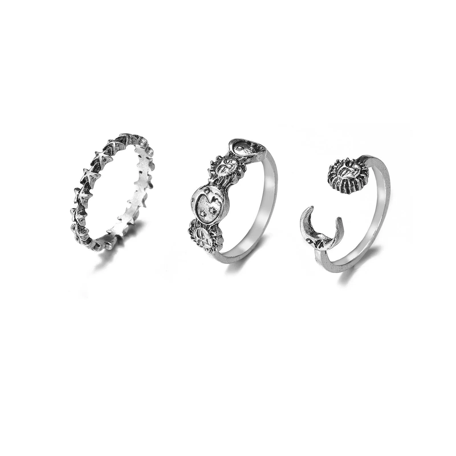 2022 New Korean Style Flower Rings for Women Punk Trendy Vintage Plum Blossom Ring Small Daisy Flower Rings Party Couple Rings