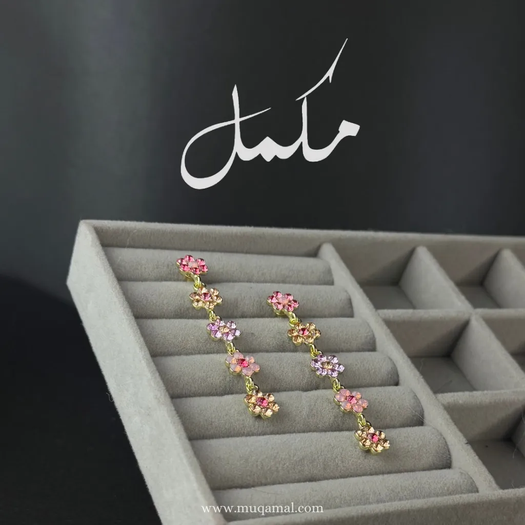 466 YYZ Flower Drop Earrings Pair