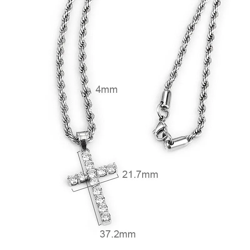 4mm Width Rope Chain Necklace For Men Women