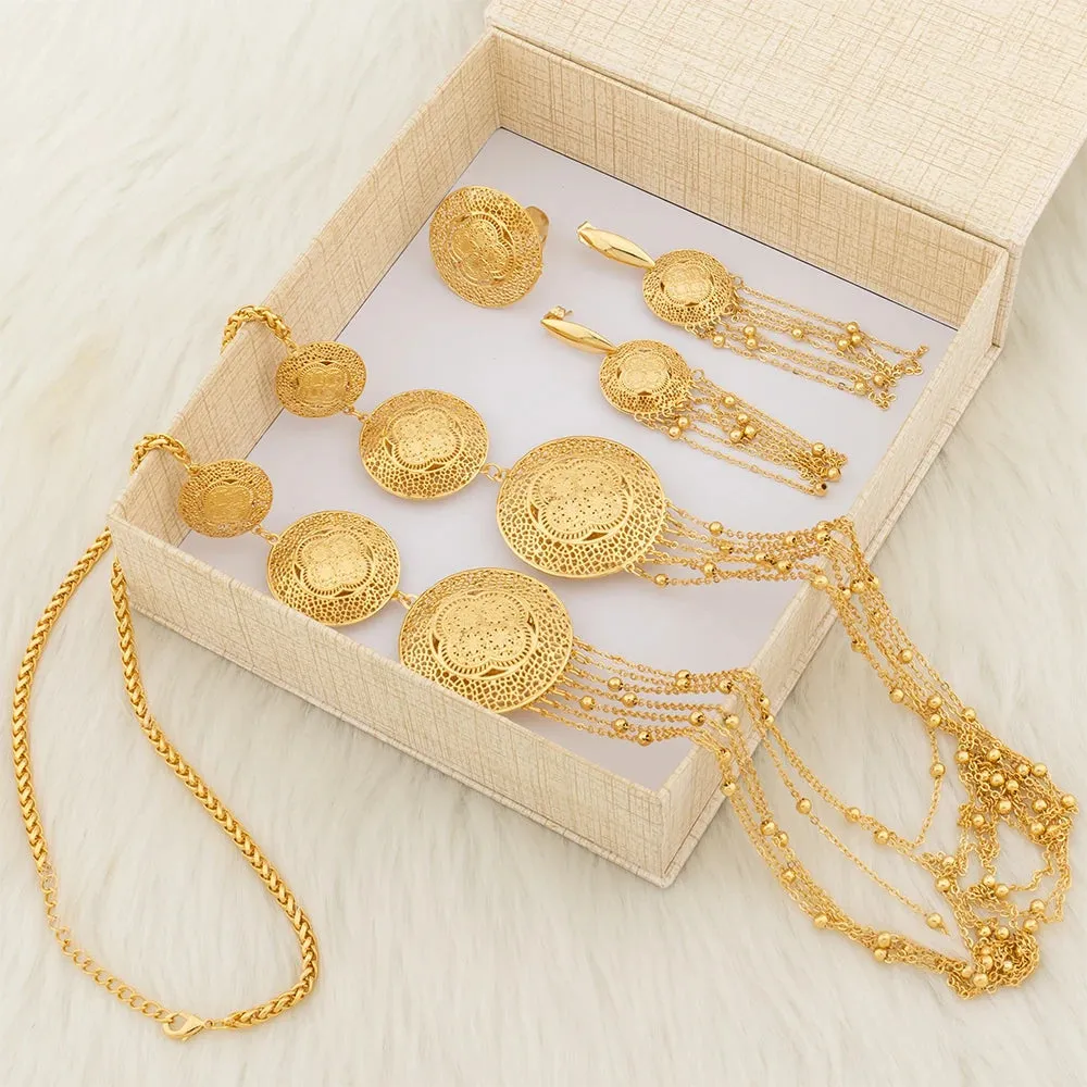 7 Layers Necklace Set with Gift Box For Women
