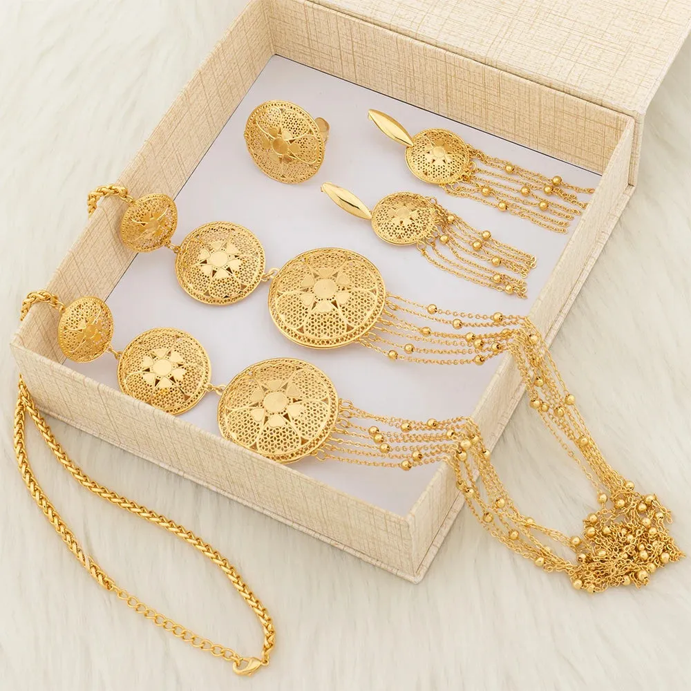 7 Layers Necklace Set with Gift Box For Women