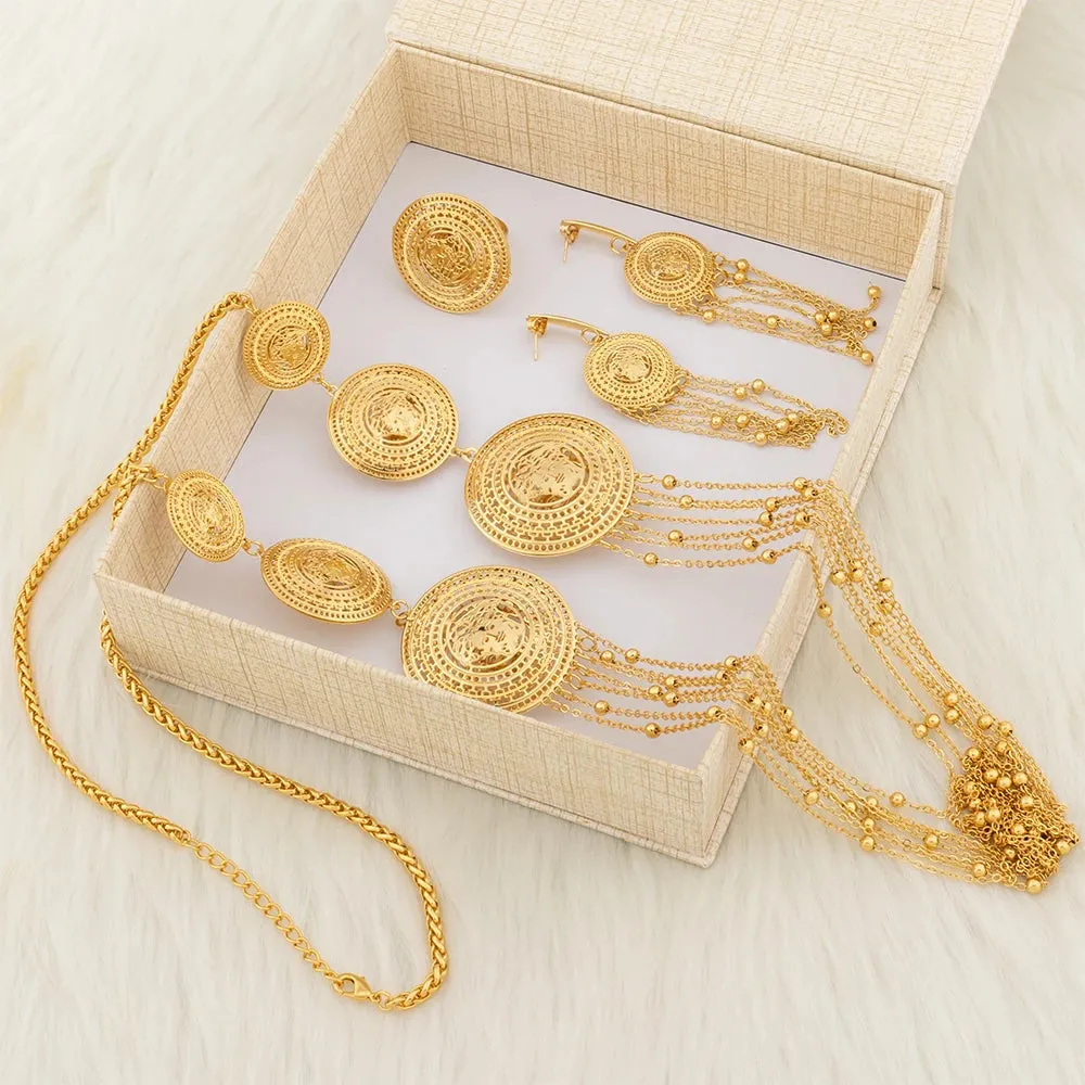 7 Layers Necklace Set with Gift Box For Women