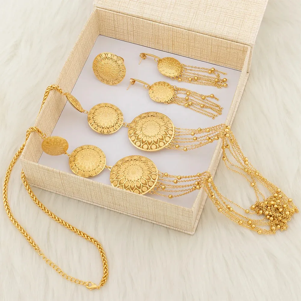 7 Layers Necklace Set with Gift Box For Women