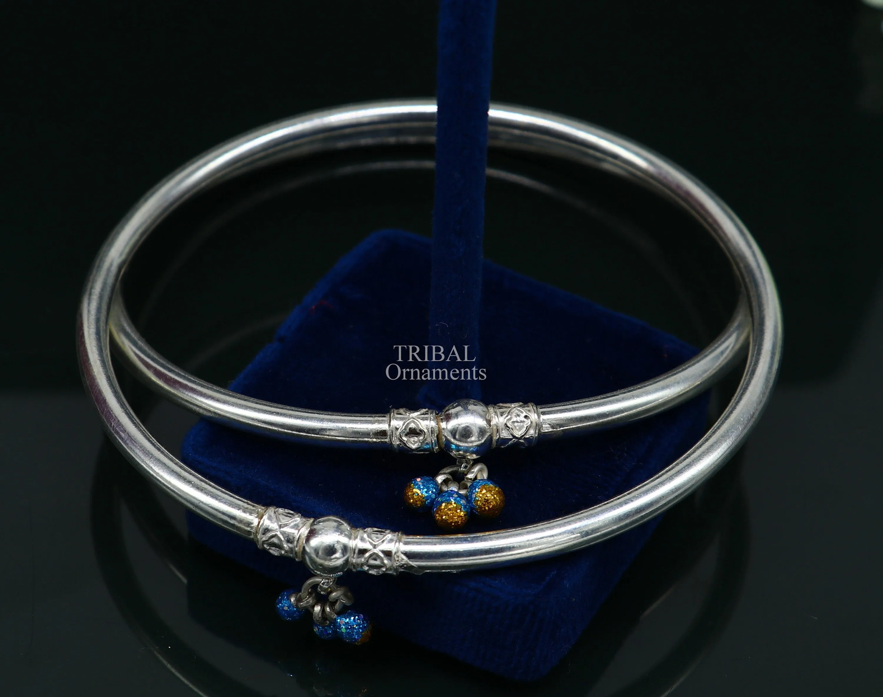 925 sterling silver handmade vintage ethnic design customized foot ankle kada bracelet with hanging drops best belly dance jewelry Nsfk51