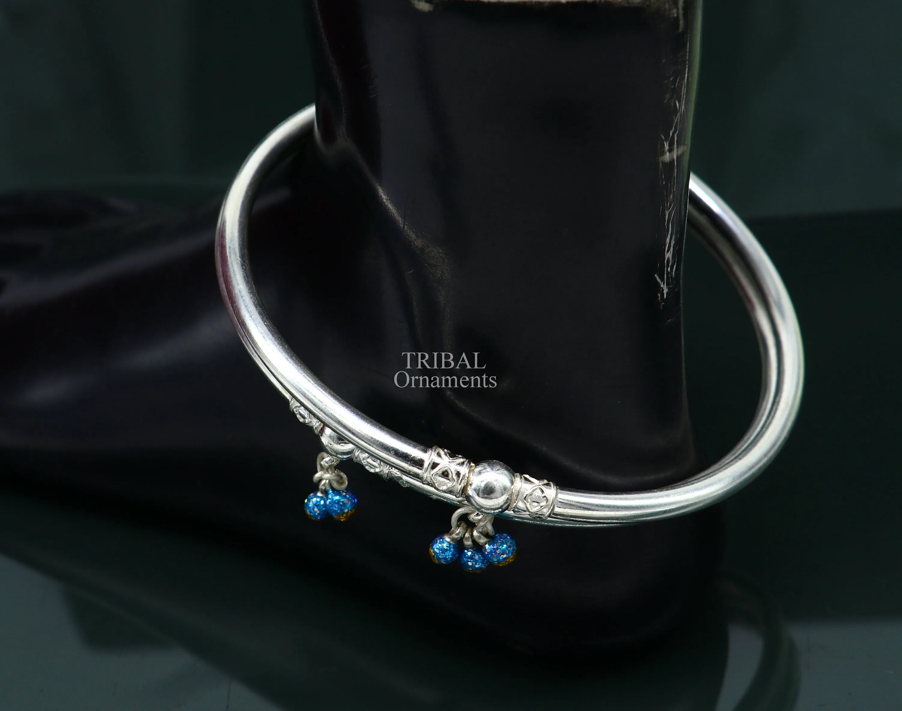 925 sterling silver handmade vintage ethnic design customized foot ankle kada bracelet with hanging drops best belly dance jewelry Nsfk51