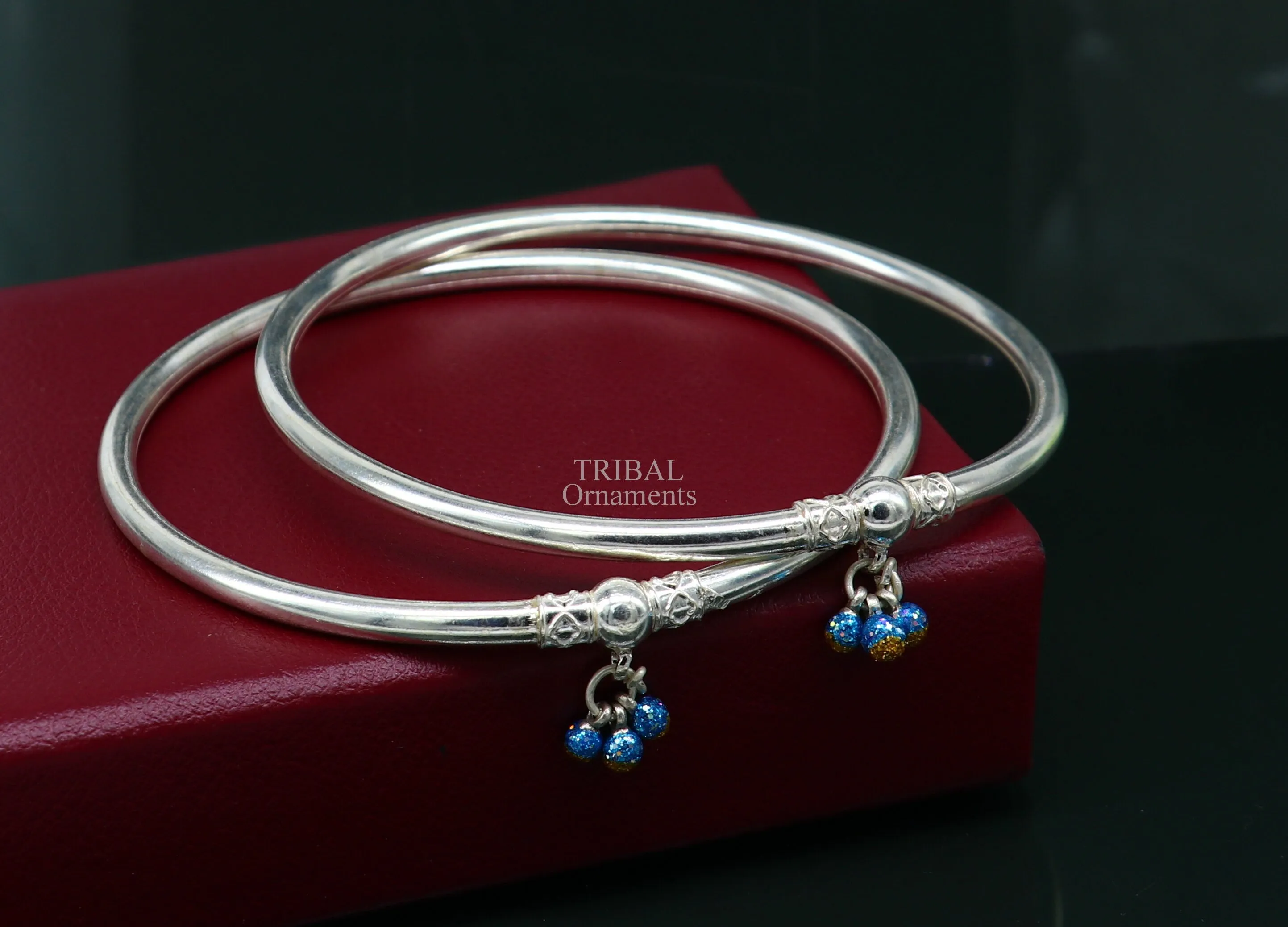 925 sterling silver handmade vintage ethnic design customized foot ankle kada bracelet with hanging drops best belly dance jewelry Nsfk51