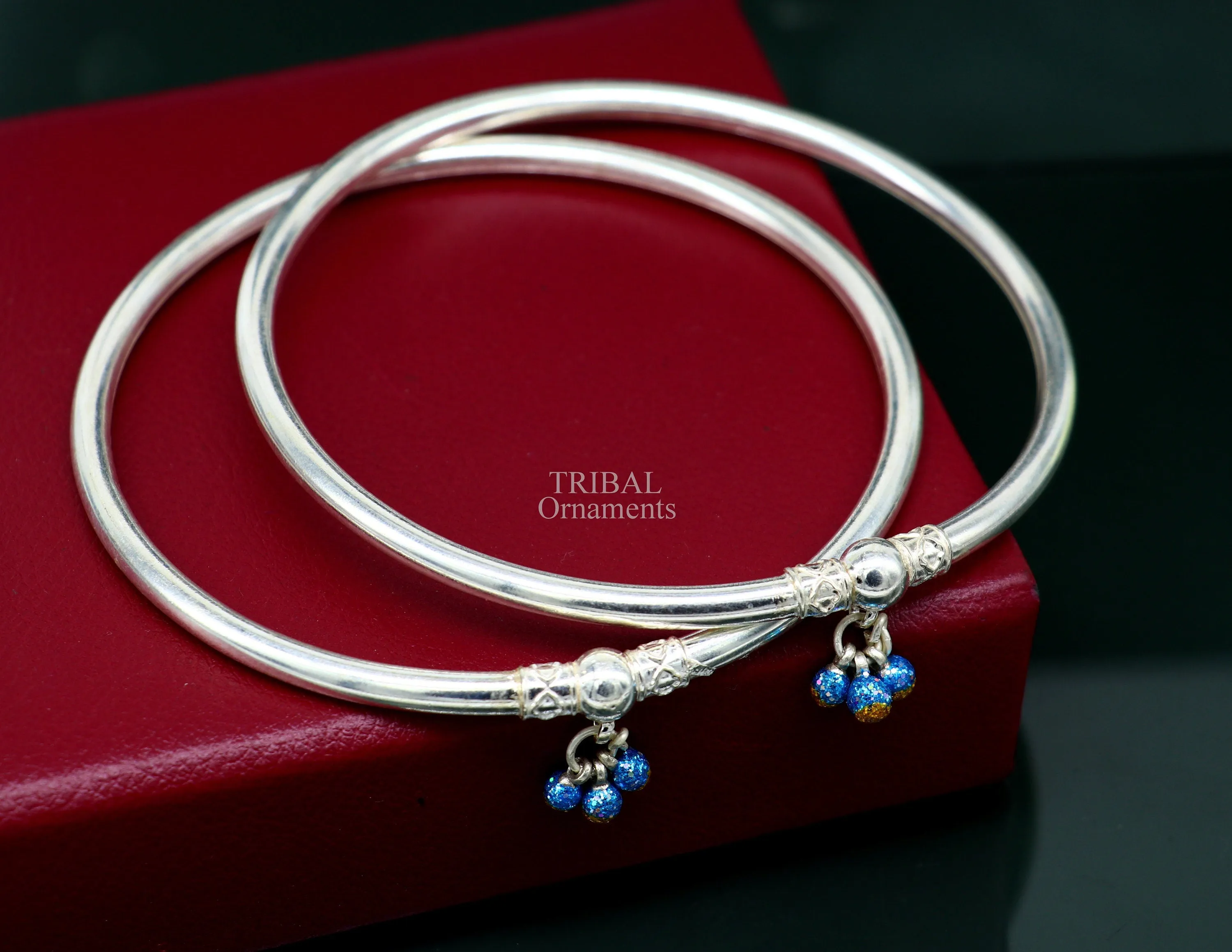 925 sterling silver handmade vintage ethnic design customized foot ankle kada bracelet with hanging drops best belly dance jewelry Nsfk51