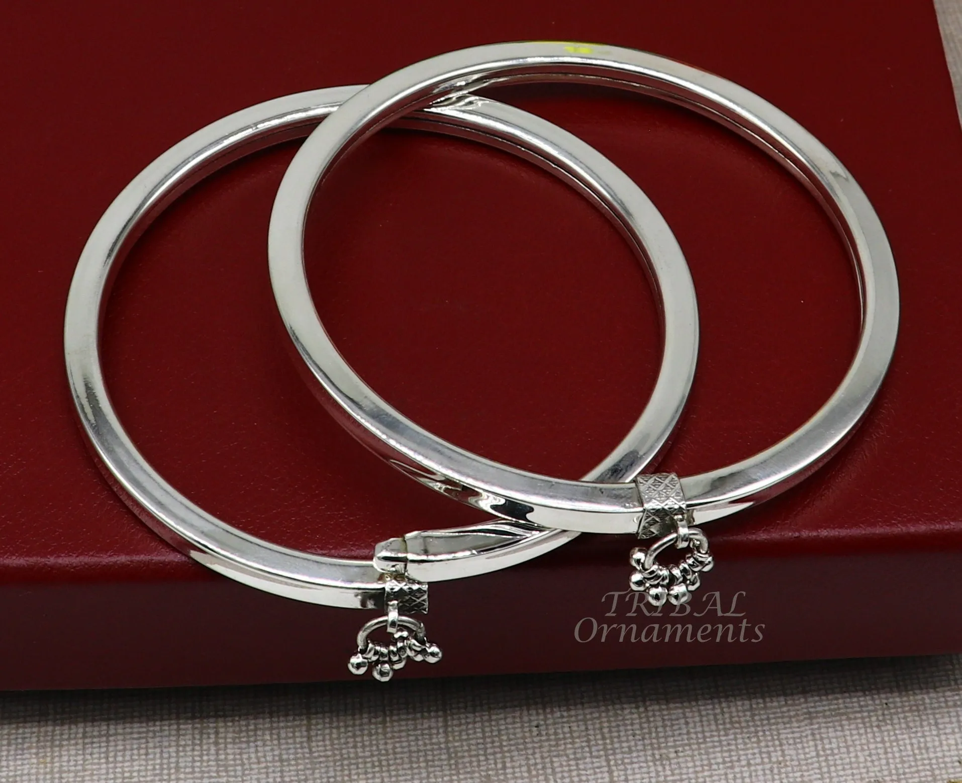 925 sterling silver handmade vintage ethnic design customized foot ankle kada bracelet with hanging drops best belly dance jewelry nsfk76